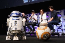 BB-8 on stage with R2-D2 - ABC News (Australian Broadcasting Corporation) BB-8 on stage with R2-D2