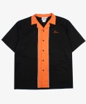 Againuse Unique vintage & used clothing select shop. CruisinBack Printing Bowling Shirt(L)