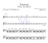 비와이 Forever (Prod. By GRAY) MR : 악보바다 비와이 Forever (Prod. By GRAY) 악보