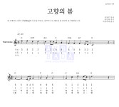 동요 고향의 봄 악보