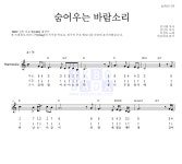 이정옥 숨어우는 바람소리 MR : 악보바다