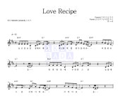 벤 Love Recipe 악보