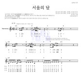 송가인 서울의 달 MR : 악보바다