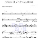 Eric Benet Cracks Of My Broken Heart MR : 악보바다 Eric Benet Cracks Of My Broken Heart 악보