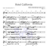 Eagles Hotel California MR : 악보바다 Eagles Hotel California 악보