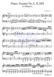 모차르트 Piano Sonata No.5, K.283 악보