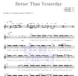MC 스나이퍼 Better Than Yesterday MR : 악보바다 MC 스나이퍼 Better Than Yesterday 악보
