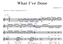 LINKIN PARK What Ive Done MR : 악보바다 LINKIN PARK What Ive Done 악보