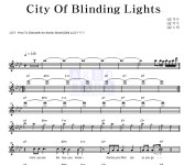 U2(유투) City Of Blinding Lights 악보