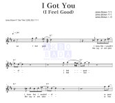 James Brown I Got You (I Feel Good) MR : 악보바다 James Brown I Got You (I Feel Good) 악보