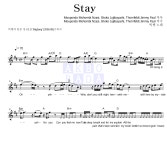 빅뱅 Stay MR : 악보바다 빅뱅 Stay 악보