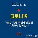 구로구청, 고척2동 72번 코로나19 확진자 발생