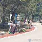 통영시, 태풍 내습에 따른 평인일주로 환경정비