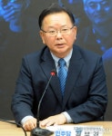 발언 하는 김부겸 더불어민주당 상임공동선대원장