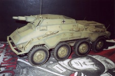 8 WHEELED ARMORED CAR SDKFZ 234/3 STUMMEL IN 1/15 SCALE