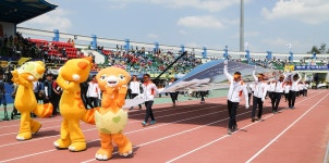 경기도체육대회 개막식에서 성화 점화하는 남경필 지사 :: 부천타임즈