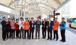 김만수 부천시장 송내역 환승시설 1단계 개통 현장점검 :: 부천타임즈