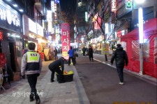부천시, 상동 고려호텔 주변 불법광고물 관·경 합동단속 :: 부천타임즈