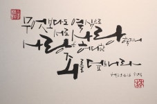 사진과 캘리그라피의 만남,청목과 지실 전시회 :: 부천타임즈
