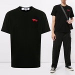 BUYEST - ◆당일◆21SS 여성 더블 레드 하트 와펜 티셔츠 블랙 AZ-T287-051-1 바이스트|◆당일◆21SS 여성 더블 레드 하트 와펜... 