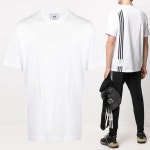 BUYEST - ◆당일◆19S/S 소매 로고 자수 라운드 티셔츠 화이트 DY7183 바이스트|◆당일◆19S/S 소매 로고 자수 라운드 티셔츠 화이트... 