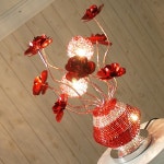 까사 CASA : 로즈와이어3등스탠드-레드(H8001/3) (온오프스위치) 로즈와이어3등스탠드-레드(H8001/3) (온오프스위치) | 까사