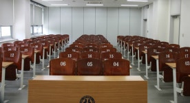 첨단강의실 빔 프로젝트 및 전자교탁설치 강의실-청주대학교