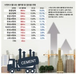 레미콘 이어 시멘트도 공룡기업 나오나?