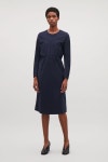 코스 COS Dress with two-piece sleeves