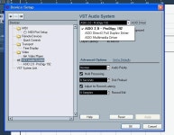 디바이스 셋업에서 오디오카드(프로디지192)로 설정하면 소리가 안나요.
