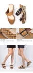 잭앤질 7.5cm 웨지 슬리퍼(J6220) - 사는 게 즐겁다! 롯데닷컴