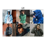 DEADSTOCK [C.P. COMPANY] 시피 컴파니 폴리 블랜드 NYCRA 후리스 안감 집업 점퍼 Blur Gray / size men L