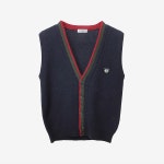 DEADSTOCK [MUNSINGWEAR] 먼싱웨어 울 베스트 가디건 Dark Navy / size women S