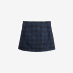 DEADSTOCK [THEORY] 띠어리 울 블랜드 체크 미니 스커트 Multi / size women 25inch / made in JAPAN