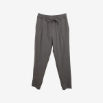 DEADSTOCK [ROPE PICNIC] 로프 피크닉 폴리 블랜드 스트라이프 하이웨스트 밴딩 팬츠 Charcoal / size women F