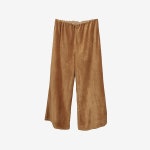 DEADSTOCK [BEAMS] 빔스 벨벳 하이웨스트 밴딩 팬츠 Brown / size women F