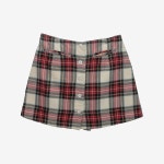 DEADSTOCK [VIVAYOU] 비바유 모직 울 스커트 숏 팬츠 Multi / size women 25inch