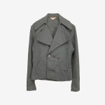 DEADSTOCK [LEVIS] 리바이스 울 블랜드 더블 자켓 Charcoal / size women M