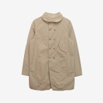 DEADSTOCK [SUPER HAKKA] 수퍼 하카 린넨 블랜드 더블 맥 코트 Beige / size women M