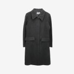 DEADSTOCK [CLOUMBUS AV.]  모직 캐시미어 블랜드 싱글 롱 코트 Charcoal / size women M
