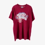 DEADSTOCK [TLC] 코튼 반팔티 Pink Red / size men L