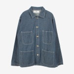 DEADSTOCK [UNIVERSAL OVERALL]유니버셜 오버롤 코튼 커버올 자켓 Denim / size men L / made in USA