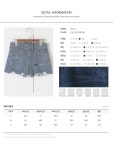 - D E R A N G -    GIRLISH & TRENDY Style Derang . 27792 데미지컷-denim.pt (2colors)