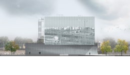 odile decq organizes GL events headquarters around an internal atrium