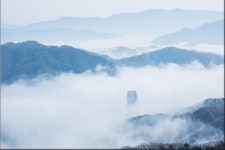 추천갤러리 - 운해로 덮힌마을