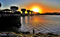 추천갤러리 - 조사님과 하구둑 일몰경!