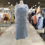 숲 끈 민소매 인어라인 데님 원피스 OY5OPT3-03 NC경산점- 이랜드몰