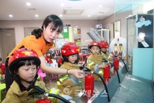 용산소방서,도원어린이집 소방안전체험교육 실시