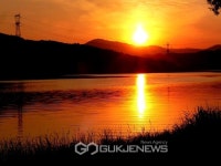 남한강 노을.(3)