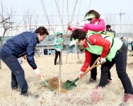 [포토] 권영진 대구시장, 식목일 기념 나무를 심다